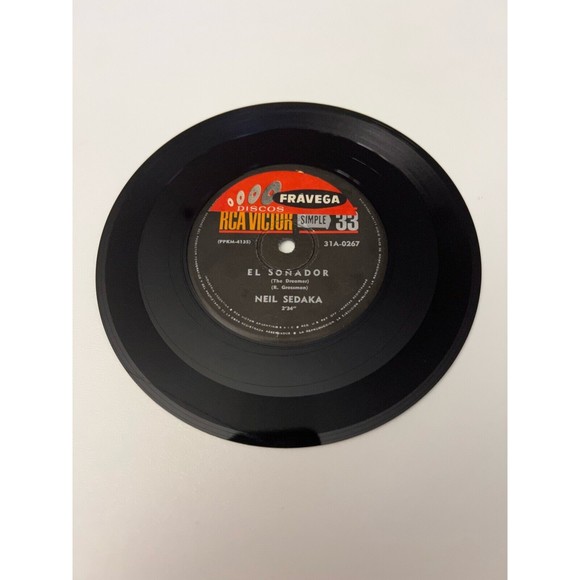 Neil Sedaka El Sonador / Tus Caprichitos 7" Vinyl Discos Fravega RCA Victor VG - Picture 5 of 6
